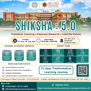 Shiksha 5.0: 21-Day Faculty Development Program