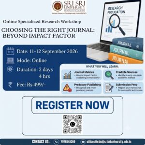 Choosing the Right Journal Beyond Impact Factor - Certificate Program
