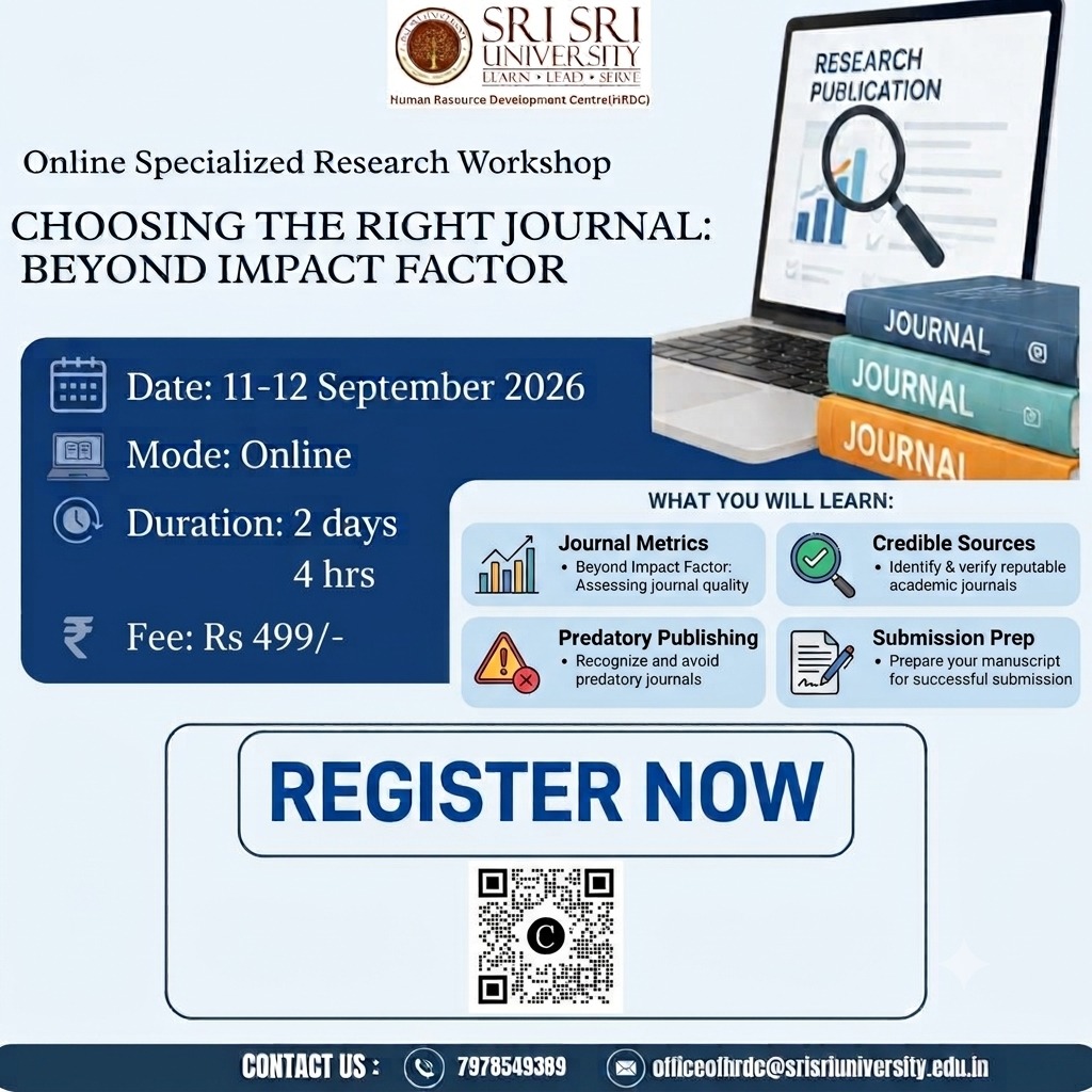 Choosing the Right Journal Beyond Impact Factor - Certificate Program