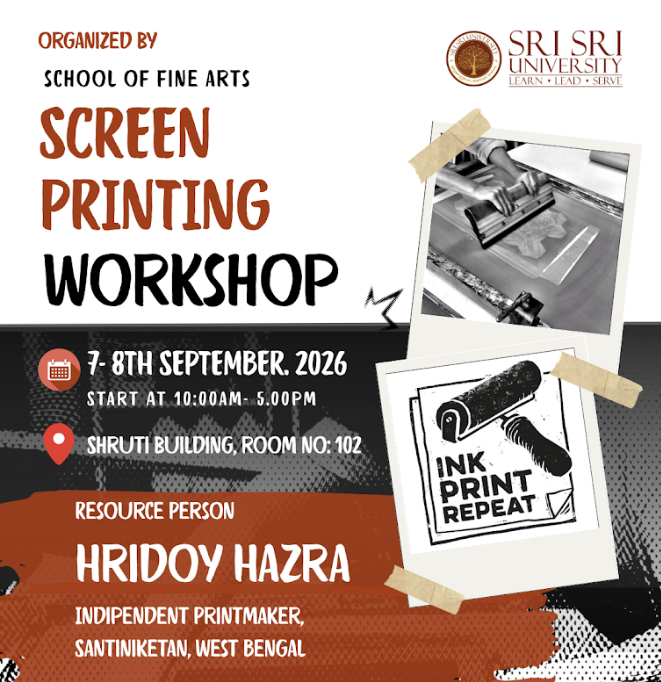 Screenprinting Workshop - Sri Sri University